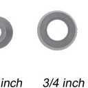 Rubber Grommets 3/4 Inch ID, Donut Rubber Grommet Ring drilled 1 1/8 Inch Hole using SCH40 1/2 inch Hydroponic PVC pipe and 25mm or 3/4 Inch Barbed Elbow Tee Straight Y Connector (Pack of 25)