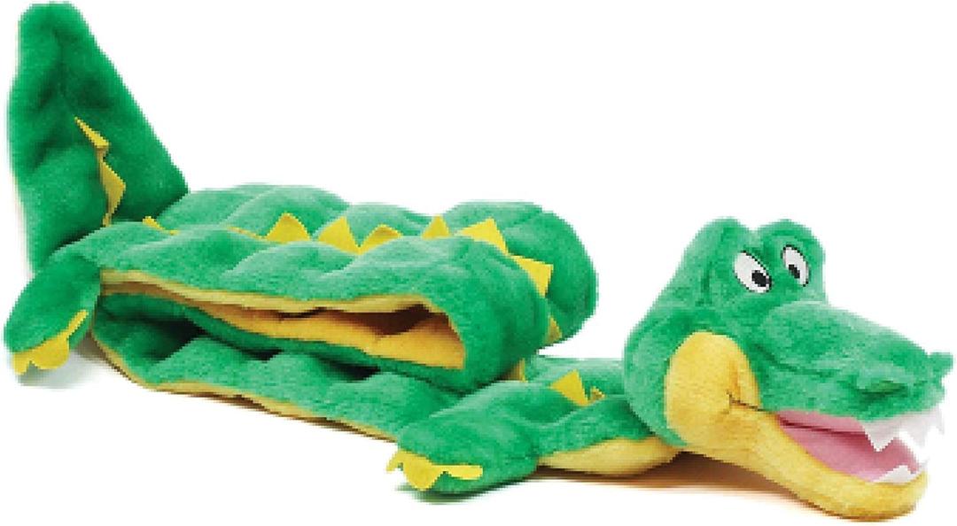 Outward Hound Squeaker Matz Plush Gator Dog Toy, XXL (2X-Large (Pack of 1), Squeaker Matz Gator)