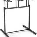 CXWXC 3/5 Bikes Stand Rack - Bike Storage Parking Racks Indoor/Outdoor - Bicycle Stand Garage for Parking Mountain Road Hybrid Bike, Fits Wheels up to 2.4" (For 3 Bikes)