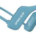 Bone Conduction Headphones, Open Ear Wireless Headphones with Microphone, Bluetooth 5.3, 6 Hours of Use Time, IPX5 and Sweat Resistant Sports Headphones for Outdoor, Workout, Cycling (Blue)