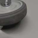 Finnhomy Caster Wheels 3 Inch Set of 4 Heavy Duty Threaded Stem Casters 5/16"-18x1-1/2 Swivel Rubber Industrial Castors Locking Wheels for Wire Shelving/Furniture/Carts Load Bearing 720 Lbs Gray