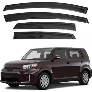 IG Window Visors Fit for 2008-2015 Scion xB, Out-Channel Rain Guards Vent Wind Deflectors 4PC, Car Accessories for 08-15 Scion xB