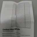 1 Inch Aluminum Mini Blinds for Windows, Darkening Horizontal Window Blinds, 30" 31" 32" 33" 34" 35" 36" 37" 38" 39" 40" Cordless Blackout Privacy Roller Shades Door Blind for Bathroom(White)