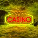 Casino Neon Sign Dimmable Casino LED Light Wall Decoration Casino Club Commercial Casino Man Cave Party Decoration Gift for Friends (cup-yellow)