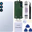 Rear Back Glass Replacement Compatible with Samsung Galaxy S25 6.2-inches with Reparing Toolkit (Icyblue)