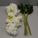 Kimura's Cabin 6pcs White Hydrangeas Artificial Flowers Silk Fake Hydrangeas Faux Hydrangea Flowers with Stems for Wedding Bouquets Arrangement Home Table Centerpieces Baby Shower Party Decoration