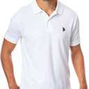 Pique Polo Shirt Supreme (Medium, White/Black)