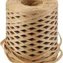 woric Raffia Ribbon 262 Yards (787 Feet) Raffia Yarn Craft Ribbon for Lei Crochet Crafts Packing Paper Twine Gift Wrapping Tags Wedding Invitations Mothers Day Decorations (Kraft)