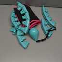 Weighted Hula Circle for Adults Weight Loss, Infinity Fitness Hoop Plus Size 51 Inch with Sweat Belt, Include 27 Detachable Links and Waist Trainer for Women (Cyan)