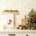 3 x Cute Golden Retriever Puppy Golf Kitchen Towels, Golden Retriever Lovers Gifts, Golfing Puppy Dog Decorative Hand Tea Towels for Bathroom, Unique Pet-Themed Household Towel Gift, 16x24 Inch