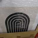 Modern Black Framed Canvas Wall Art Set,Black and White Beige Sun Moon Geometric Design Art Painting,Abstract Nature Artwork,Large Boho Wall Decor for Living Room,Bedroom,Office-24''x32''x3piece