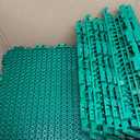 24 Pcs 12 x 12 in Basketball Court Tiles Non Slip PP Drainage Mat | Interlocking Sport Floor Tiles for Tennis Court Drain Deck Pool Patio Shower Kitchen Garage Poach