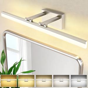 SOLFART 31.5 Inch Dimmable Bathroom Vanity Lights Over Mirror 5 Color Temperature Vanity Lighting Fixtures for Bath Brushed Nickel Bathroom Light fixtures Bar 5CCT