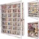 FramePro Shadow Box Frame Display Case 16x20 with Removable Shelves, Deep Memory Box Trinket Knick Knack Shelf Cabinet for Collector, Keepsake Coins Military Medals Wedding Flowers White