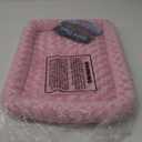 MidWest Homes for Pets Bolster Dog Bed 24L-Inch Pink Dog Bed or Cat Bed w/Comfortable Bolster | Ideal for Small Dog Breeds & Fits a 24-Inch Dog Crate | Easy Maintenance Machine Wash & Dry (24 Inch, Pink)