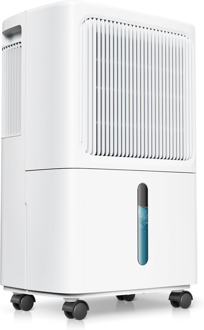 2,500 Sq.Ft Dehumidifier for Basement with Drain Hose, 31 Pint Dehumidifiers for Home with 3 Modes, Smart Humidity Control & Display, 24HR Timer, Auto Defrost for Large Room, Bathroom,Bedroom