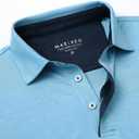 M MAELREG Golf Shirts for Men Short Sleeve Dry Fit Casual Striped Performance Moisture Wicking Collared Mens Polo Shirts (XXXL)