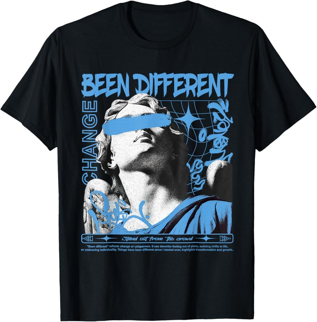 University Blue Black White Match T-Shirt, S