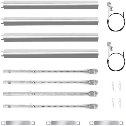 MOASKER Grill Replacements Parts for Charbroil Performance 4 Burner 463365021 463352521 463365522 Gas Grill,5 Burner 463448021 463450022 463451022, Heat Plate,Grill Burner,Grill Igniter,Crossover Tube