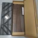 Forbena 24 Inch Long Floating Shelves for Wall Set of 3, Wooden Wall Bookshelf for Bedroom, Large Rustic Wood Hanging Book Shelves for Living Room Plants Kitchen Office Closet Storage (Dark Brown)