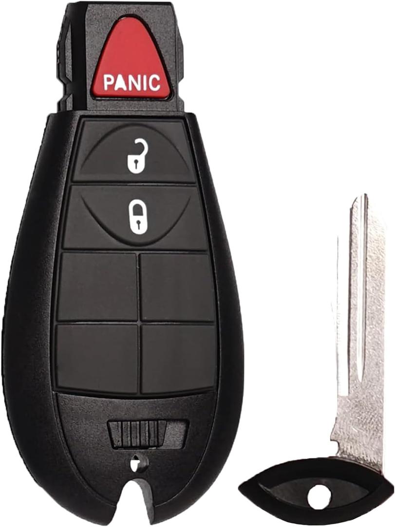 Keyless Entry Remote Control Key Fob Replacement Fits for Dodge Ram 1500 2500 3500 2009- 2012 Charger Challenger Durango Journey Grand Caravan Jeep Grand Cherokee Commander Chrysler 300 Town