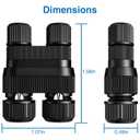 SUNVIE Fastlock2 Low Voltage Wire Connector Landscape Lighting Connectors 14-18 Gauge Waterproof Low Voltage Connectors Outdoor Landscape Wire Connector for Garden Yard Path Lights, 24 Pack