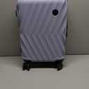 BAGSMART Carry On Luggage 22x14x9 Airline Approved, PC Hardside Suitcase, 20 Inch Carryon with Spinner Wheels, Travel Luggage Lightweight Rolling Suitcases for Men Women (Purple)