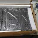 Himix Storage Shelves with 20 Hooks, 5-Tier Collapsible Organization Storage Rack Bookshelf Folding Pantry Shelves Cube Shelf Wire Shelving Holds 440 Ibs for Garage Kitchen Room, Black