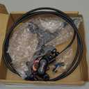 BUCKLOS Zoom MTB 4 Piston Hydraulic Disc Brakes Set, Left Front 850mm Right Rear 1550mm Mountain Bike Hydraulic Brake Aluminum Alloy Lever with Caliper is/PM Adapter (Pre-Bled)