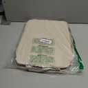 StorageWorks Storage Bins, Fabric Storage Bins for Shelves, Storage Baskets with Metal Frame, Closet Baskets and Bins with Handles, Khaki and Beige Stripes, 2-Pack (14 " L x 10 " W x 8 " H)