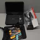 12.5" Portable DVD Player with 10.5" HD Swivel Screen, 6-Hour Battery Life, Car DVD Player with Dual Speakers, Supports CD/DVD/USB/SD Card, Include Car Headrest Mount and Remote Control