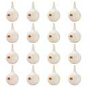 LemonRoad 16 Pieces Martin Gourds Wild Bird Lover's Purple Martin Gourd House 1.25" Entrance 8" Nest Chamber Plastic White Bird House for Outdoors Yard Garden Shepherd's Pole