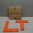 DOITOOL 4pcs T-Shape Spot Marker Pads for Soccer and Tennis Field Training, Orange Flat Ground Markers for Outdoor Sports Practice, Sturdy Training Supplies for Skill and Positioning