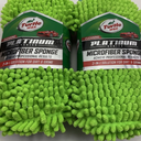 TurtleWax Platinum 3-in-1 Car Wash Mitt - Green, 4 Pcs