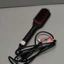 TYMO Ionic Hair Straightener Brush - One-Step Hair Straightener for Women, Straightening Brush with Negative Ions, 16 Temp Settings, LCD Display, Dual Voltage, Hot Comb Flat Iron for Frizz-Free Styles (Elegant Matte Black)