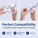 3-Pack Replacement Cushion for ResMed AirFit F20 Medium, Compatible with Original Airfit F20 Frame, Covers Nose and Mouth, Reliable Seal & Perfect Fit