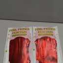 2 Pack Red Tinsel Backdrop, 3.28 FT x 7.05 FT Fringe Curtains, Red Foil Tinsel Party Streamer Backdrop Curtains for Valentines Day, Wedding Photo Backdrop Party Decorations for Wedding Anniversaries