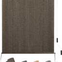 KELIXU Patio Shades Roll Up Outdoor Blind, 5' W x 6' H Cordless Sun Shade Privacy Screen with 90% UV Protection Exterior Roller Shade Cloth for Porch Pergola Backyard Windows Balcony, Mocha