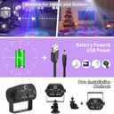 Party Lights DJ Disco Light, RGB LED Strobe Light, Battery Powered Sound Activated Projector with Remote Control for Christmas Halloween Decorations Birthday Stage Show Dance Wedding