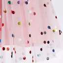 IMEKIS Toddler Girl Birthday Dress Floral Confetti Tulle Formal Wedding Party Long Sleeve Dress Cake Smash Photo Shoot (18-24 Months)