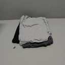 Ficerd 3 Pack Women's Long Sleeve Shirts, Cotton Crew Neck Tunic Tops Casual Loose Fit Pullover Sweatshirts Curved Hem Shirts (Medium, Black, Dark Gray, Light Gray)