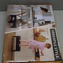 Wooden Step Stool for Adults & Kids, Non-Slip Rubber Feet, 6.5 Inch High, Lightweight Small Step, 400 Lbs Capacity, Bed Step Stool for High Bed, Bathroom & Kitchen (Black)