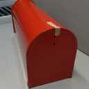 RAINHOL Metal Mailboxes for Outside Post Mount, Galvanized Steel Standard Mail Box, 20 x 8.9 x 6.7 inches, Medium Compacity, Red Mailbox