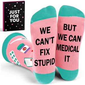 Pharmacy Technician Gifts - Funny Pharmacy Socks for Men and Women, Funny Gift for Pharmacist, Quality Pharmacist Gifts for Coworkers, Ideal for School Graduates, Appreciation Days.