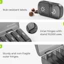 2 x AUVON XL Weekly Pill Organizer 2 Times a Day, AM PM Pill Case with One-Side Large Opening for Easy to Use, Pill Box 7 Day Travel Medication Organizer for Medications, Vitamins, Fish Oils, Supplements