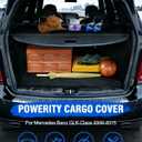 Powerty Retractable Cargo Cover for 2008-2015 Merecedes Benz GLK-Class-Canvas Texture Trunk Cover Privacy Screen Rear Security Shade for GLK Accessories