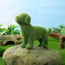 Happyyami Dog Figurine - European Style Flocking Yarn Garden Ornament for Outdoor Decor, Perfect for Pet Lovers and Garden Enthusiasts