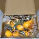 Soulchen 15 Pcs Little Cutie Is on the Way Cake Topper Set Glitter Orange Cake Topper and Simulation Citrus Decorations for Citrus Birthday Party Gender Reveal Fruit Party Supplies