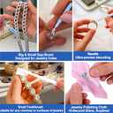 XANGNIER Jewelry Cleaning Kit-Ultrasonic Cleaner Machine(49k Hz,3 Modes),Gap Cleaning Brush and Polishing Cleaning Cloth for All Jewelry,Ring,Gold,Diamond,Earring,Sterling Silver,Eyeglass,Dentures