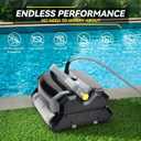 Fully Automatic Robot Swimming Pool Vacuum Cleaner, with Wall-Climbing Function, 360 Degree Kink Free Patented Technology, Swimming Pool Cleaning Robot, Large Filter Installed On The Top,56 Ft
